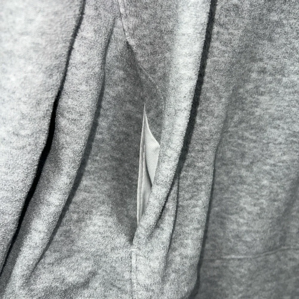Lululemon Gray‎ Cowl Neck Pullover Sweatshirt Women's 12 Ribbon Drawcord  F7